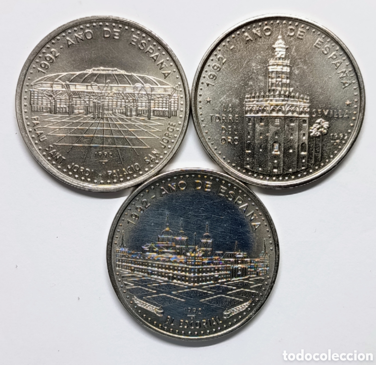 Monedas antiguas de Am&eacute;rica: CUBA. SERIE &ldquo;1992 A&Ntilde;O DE ESPA&Ntilde;A&rdquo;. 3x1 PESO. 1992. COBRE-N&Iacute;QUEL
