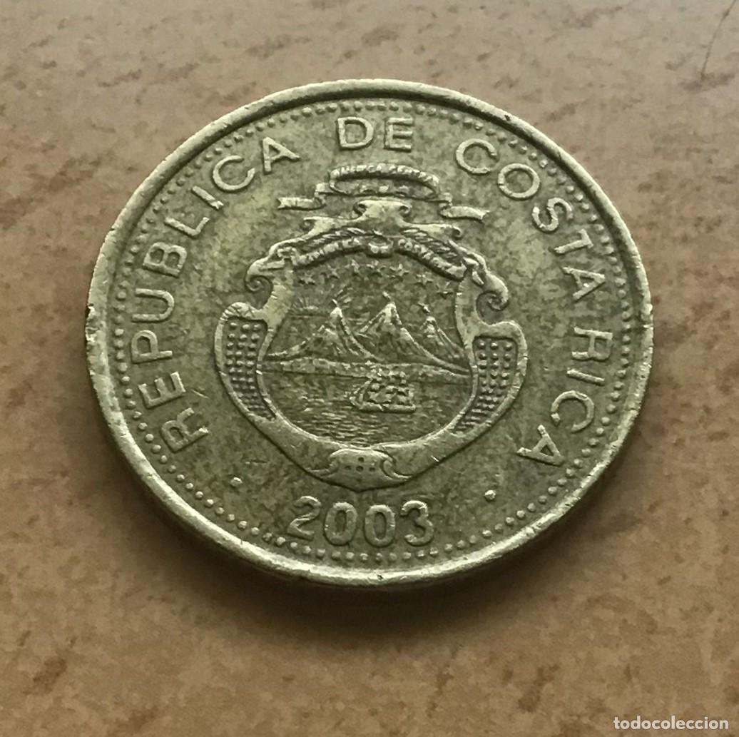Monedas antiguas de Am&eacute;rica: 25 colones de Costa Rica. A&ntilde;o 2003