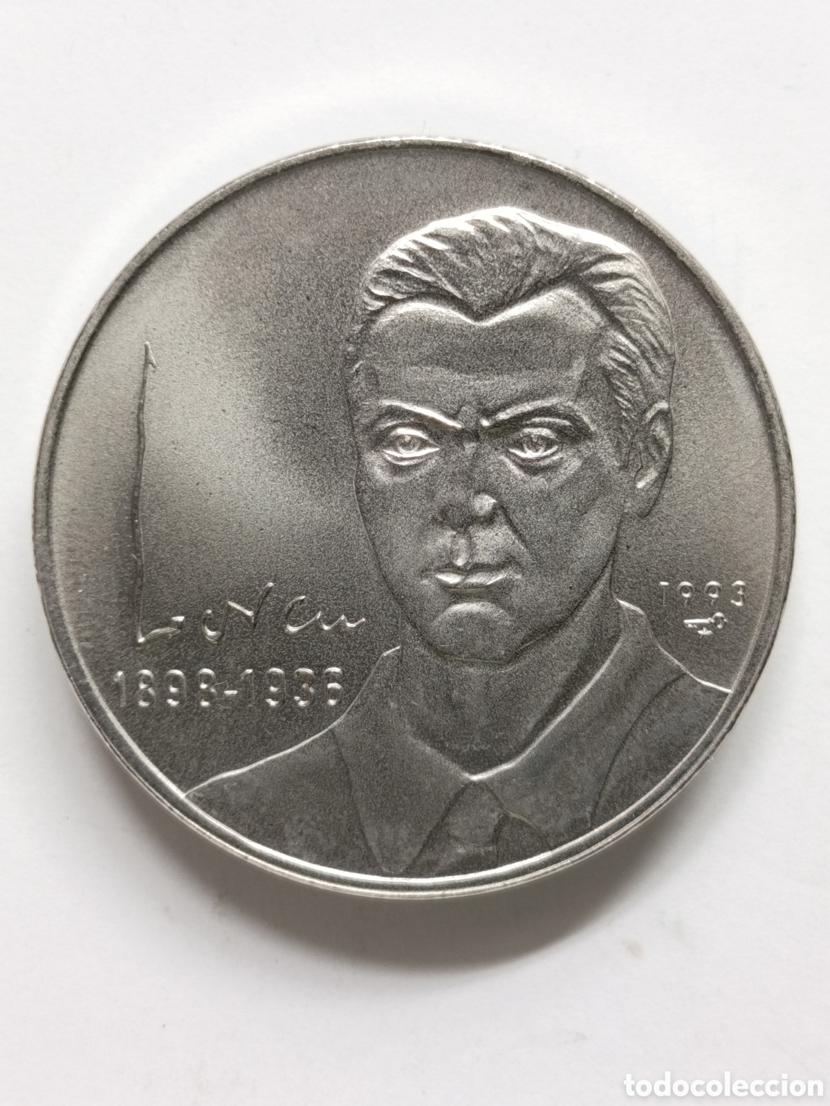 Monedas antiguas de Am&eacute;rica: CUBA. 1 PESO 1993 &ldquo;FEDERICO GARC&Iacute;A LORCA 1898-1936&rdquo;. COBRE-N&Iacute;QUEL. ESCASA