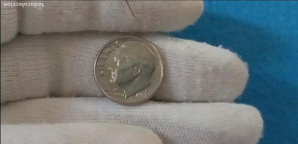Monedas antiguas de Am&eacute;rica: MONEDA USA. Estados Unidos. ONE DIME. A&Ntilde;O 1981. D. 10 centavos