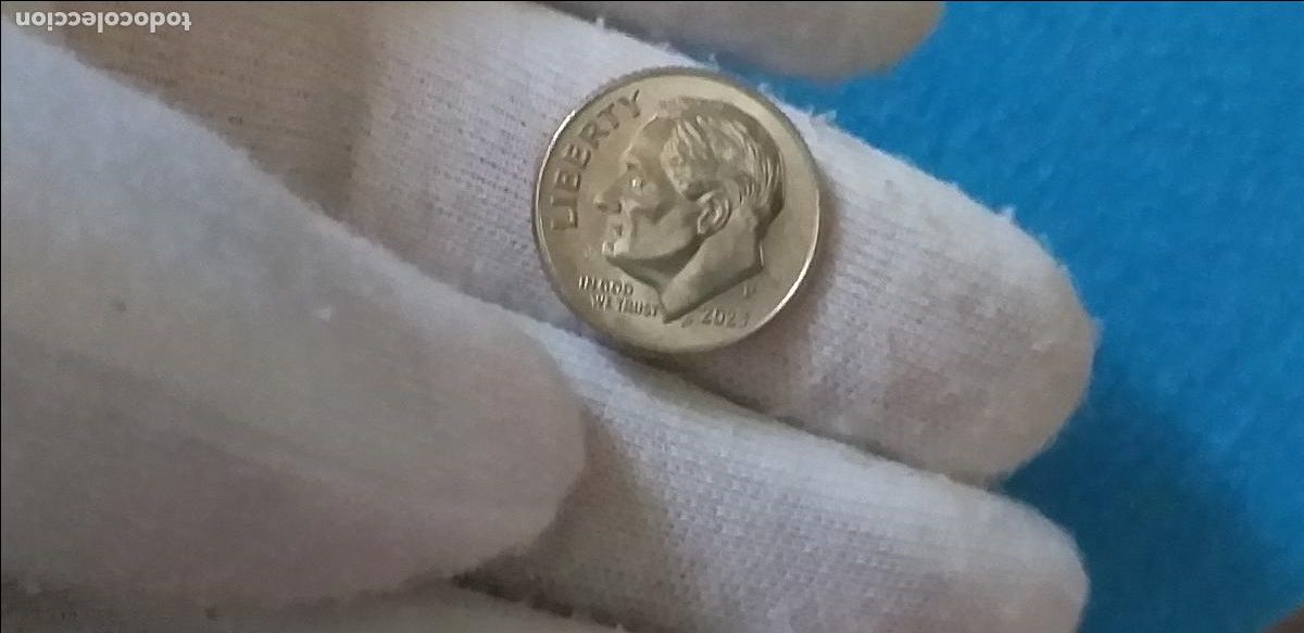 Monedas antiguas de Am&eacute;rica: MONEDA USA. Estados Unidos. ONE DIME. A&Ntilde;O 2023. P. 10 centavos