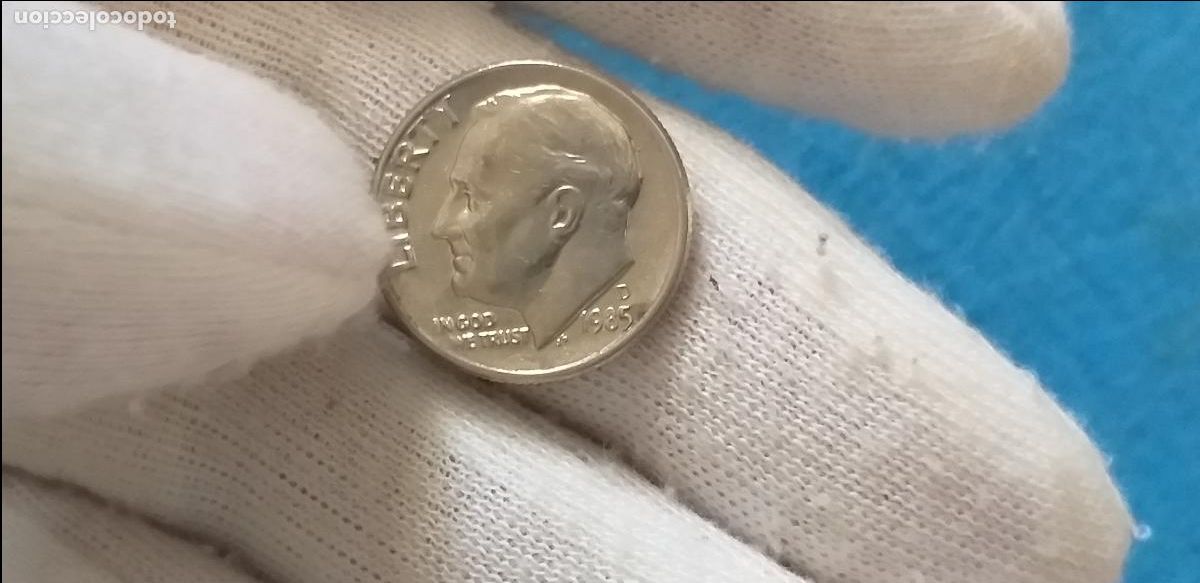 Monedas antiguas de Am&eacute;rica: MONEDA USA. Estados Unidos. ONE DIME. A&Ntilde;O 1985. D. 10 centavos