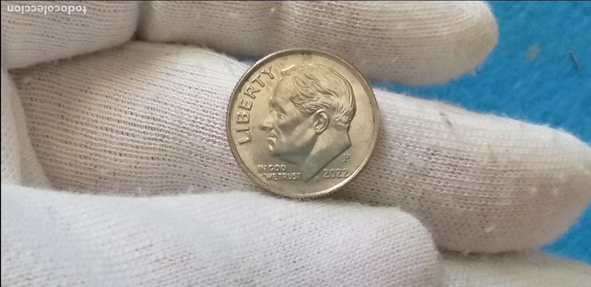 Monedas antiguas de Am&eacute;rica: MONEDA USA. Estados Unidos. ONE DIME. A&Ntilde;O 2022. P. 10 centavos