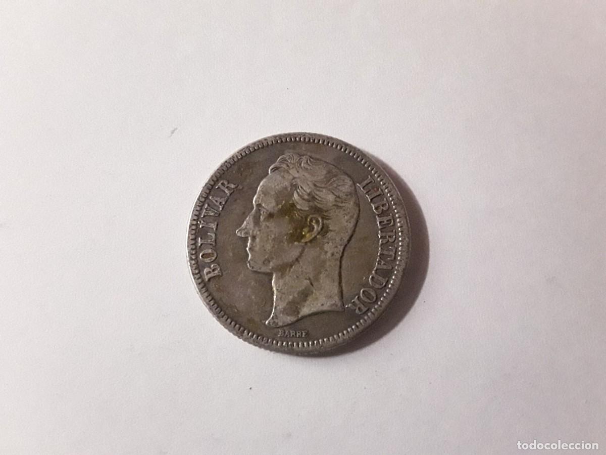Monedas antiguas de Am&eacute;rica: VENEZUELA - 2 BOLIVARES DE PLATA A&Ntilde;O 1945.