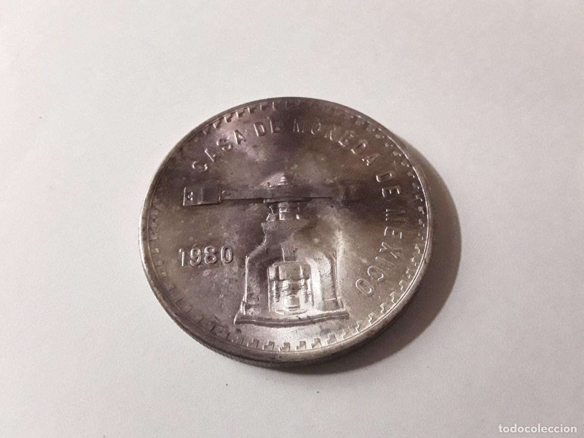 Monedas antiguas de Am&eacute;rica: MEXICO - ONZA TROY DE PLATA PURA A&Ntilde;O 1980.