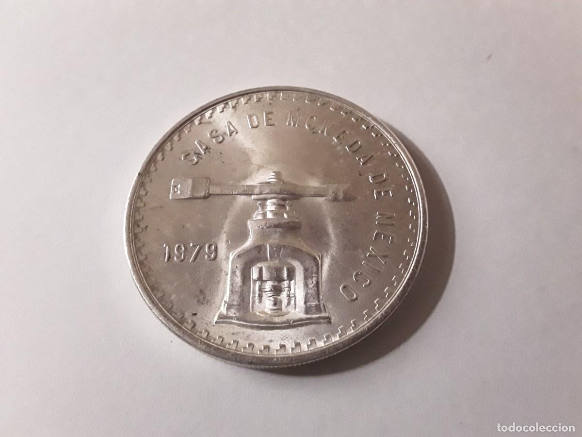 Monedas antiguas de Am&eacute;rica: MEXICO - ONZA TROY DE PLATA PURA A&Ntilde;O 1979.