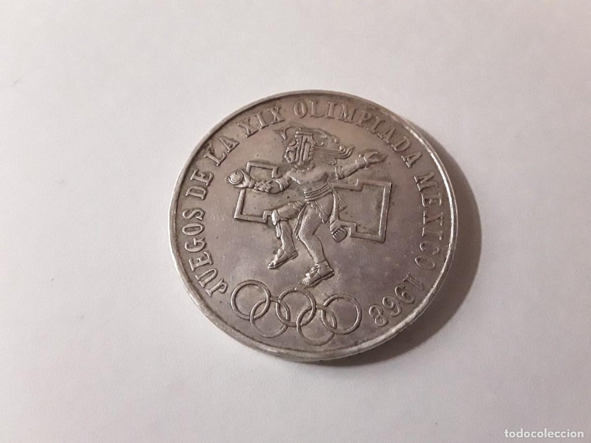 Monedas antiguas de Am&eacute;rica: MEXICO - 25 PESOS DE PLATA A&Ntilde;O 1968.