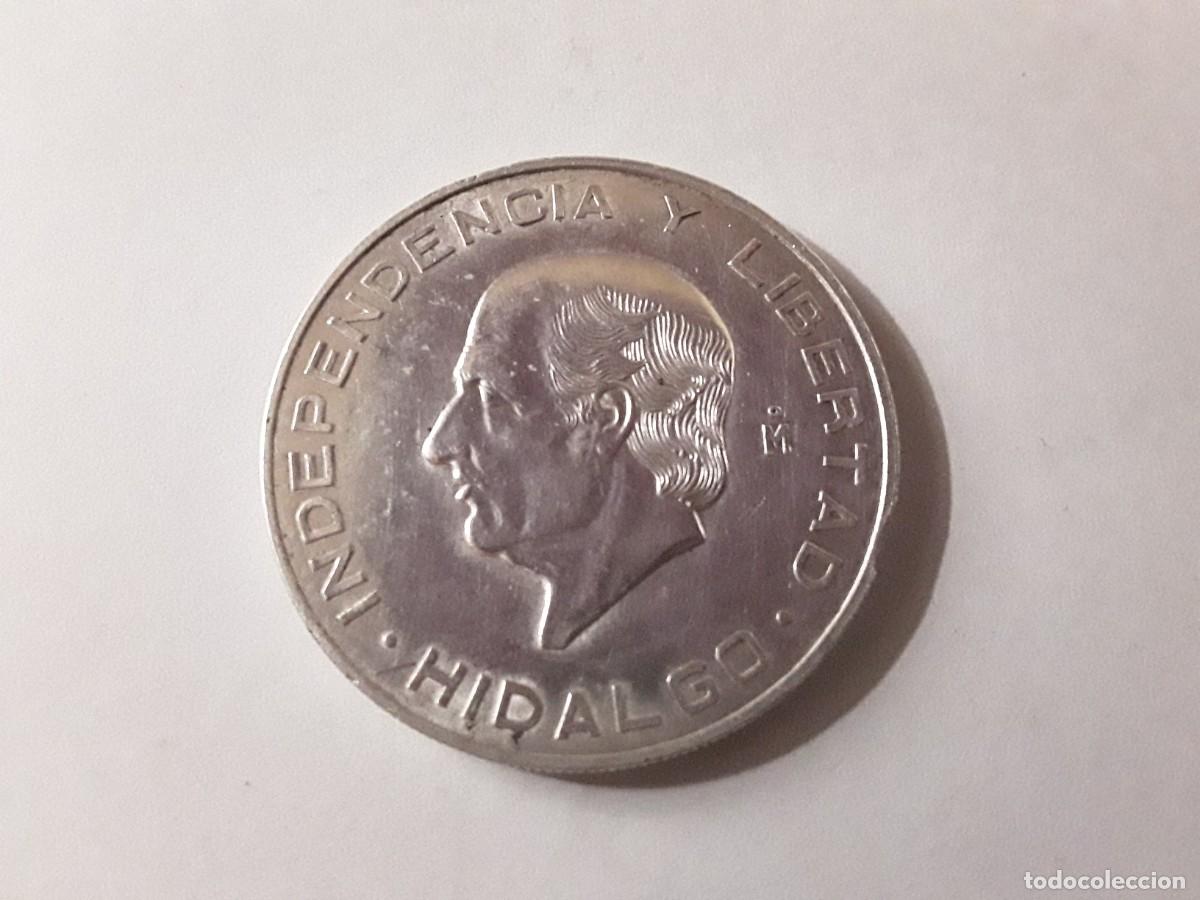 Monedas antiguas de Am&eacute;rica: MEXICO - 10 PESOS DE PLATA HIDALGO A&Ntilde;O 1955.