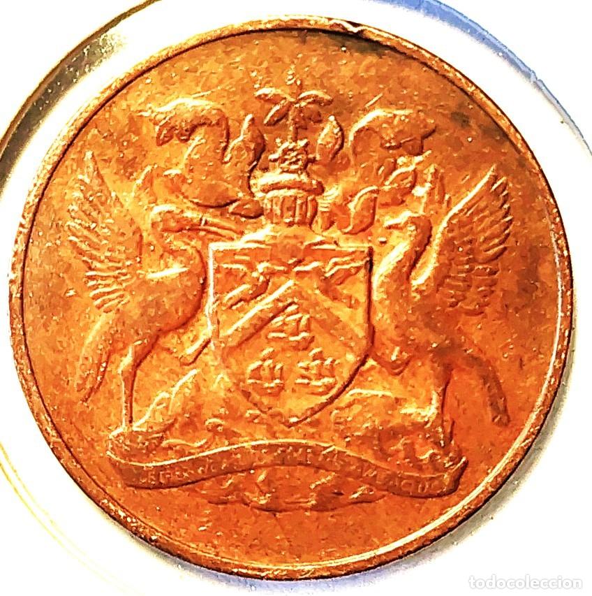 Monedas antiguas de Am&eacute;rica: TRINIDAD Y TOBAGO (1964-1976) - 5 CENTAVOS 1966 - REINA ISABEL II - A - 3,25 GR. BRONCE