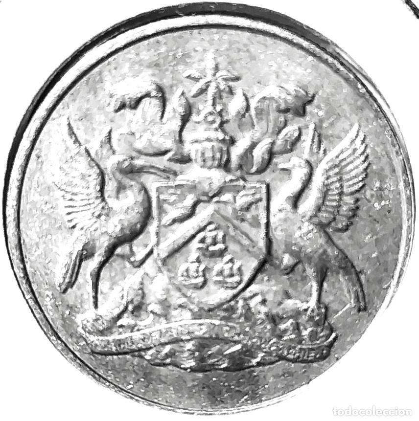 Monedas antiguas de Am&eacute;rica: TRINIDAD Y TOBAGO (1964-1976) - 25 CENTAVOS 1966 - REINA ISABEL II - A - 3,50 GR. CUPRONIQUEL