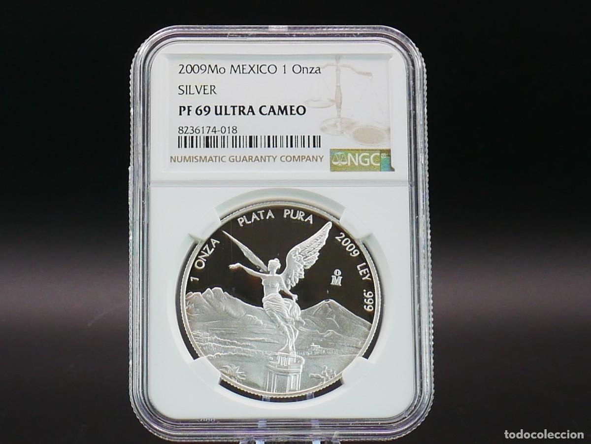 Monedas antiguas de Am&eacute;rica: M&eacute;xico 2009 Libertad 1 Onza Plata Proof &ndash; NGC PF69 Ultra Cameo