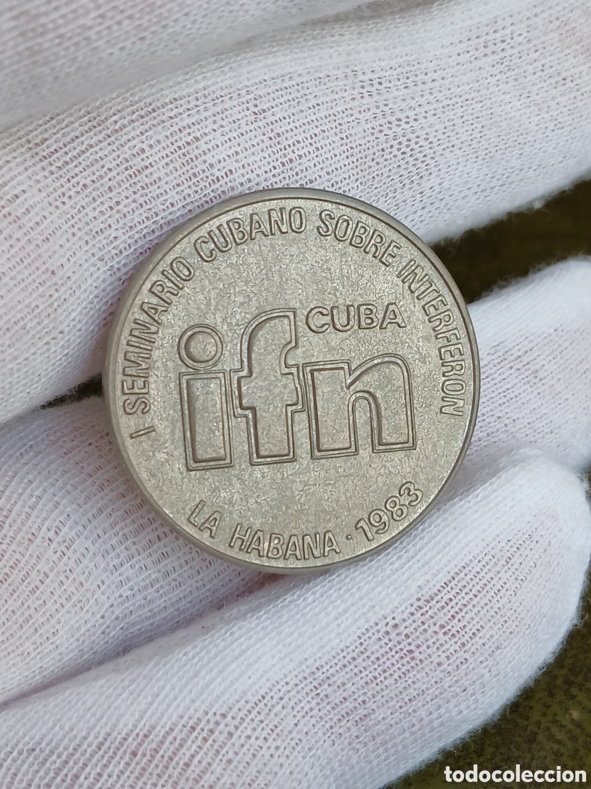 Monedas antiguas de Am&eacute;rica: L219P12. Cuba Placa-medalla IFN