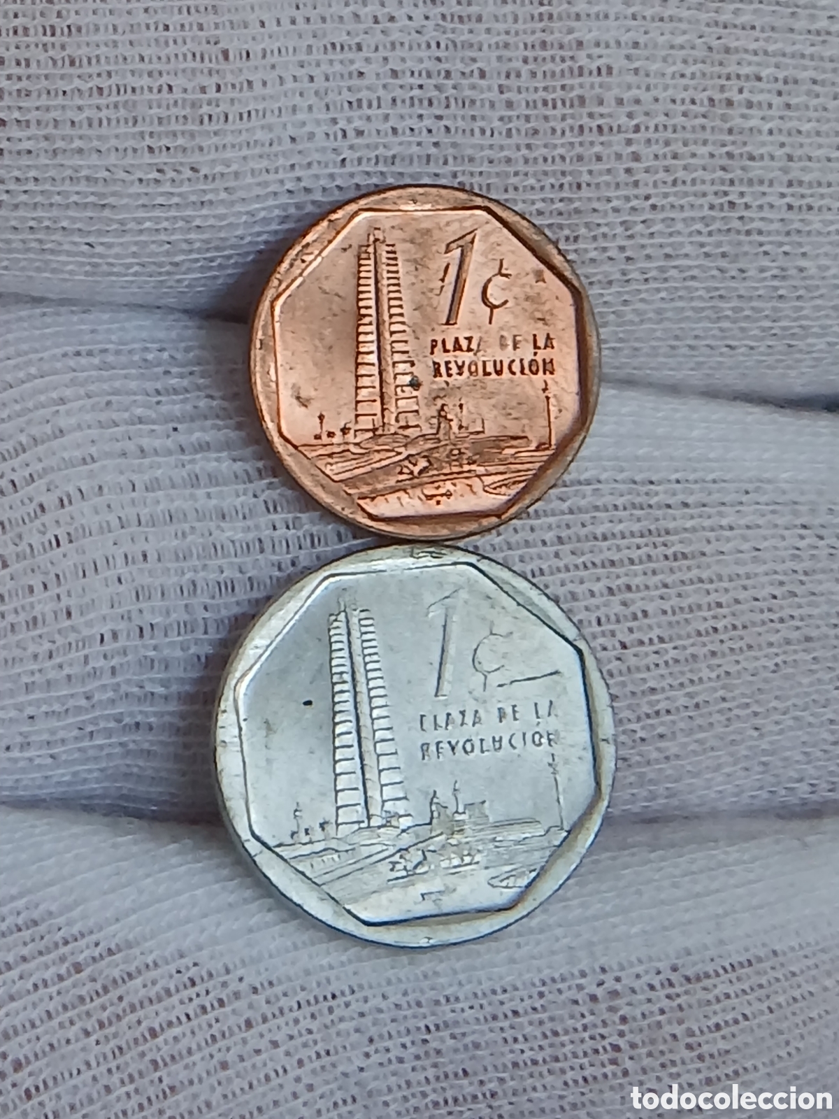 Monedas antiguas de Am&eacute;rica: L221M38.Cuba 2 monedas de 1 centavo CUC