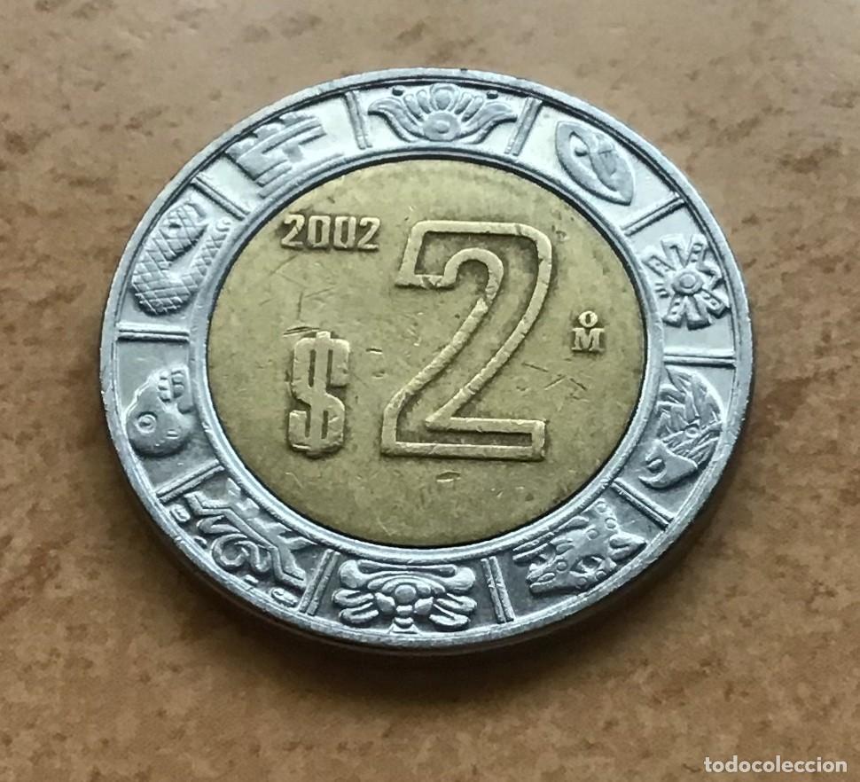 Monedas antiguas de Am&eacute;rica: 2 pesos de M&eacute;xico (M&eacute;jico). A&ntilde;o 2002