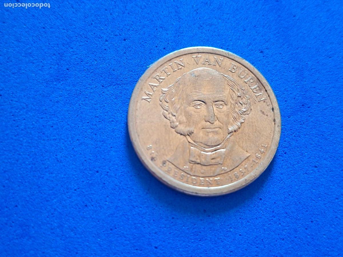 Monedas antiguas de Am&eacute;rica: MONEDA USA. Estados Unidos. ONE DOLLAR. 1 Dolar 2008, D. 8&ordm; Presidente Mart&iacute;n Van Buren