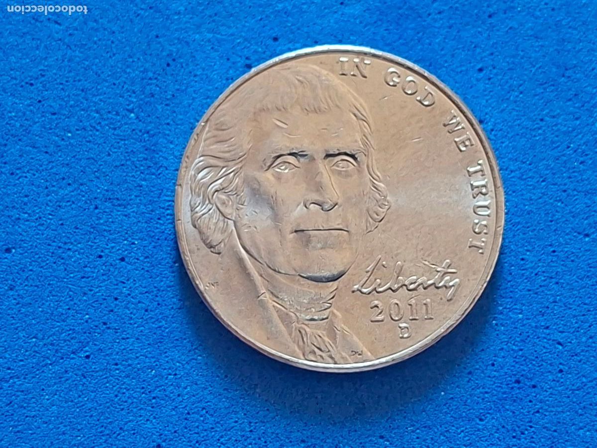 Monedas antiguas de Am&eacute;rica: MONEDA USA. Estados unidos. Five cents. 5 centavos. A&ntilde;o 2011. D. Circulada