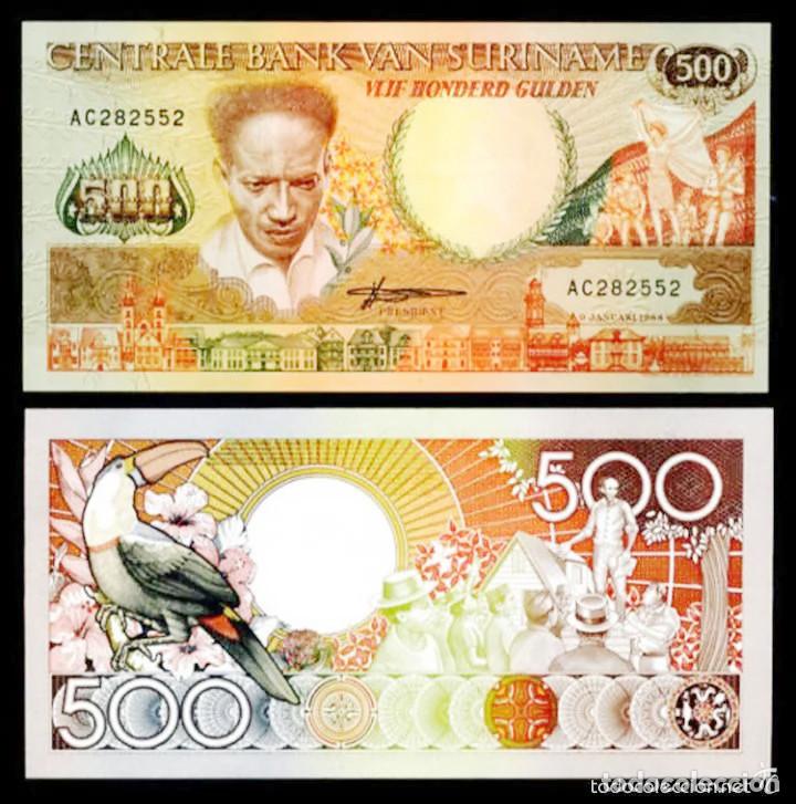 Monete antiche di America: BILLETE SURINAM - 500 GULDEN - 1988 - NO CIRCULADO