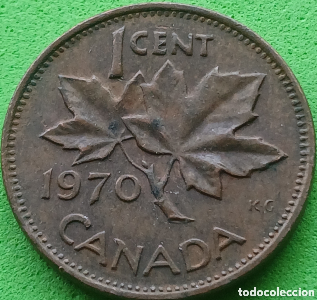 Monedas antiguas de Am&eacute;rica: Canad&aacute; 1 cent 1970 km#59