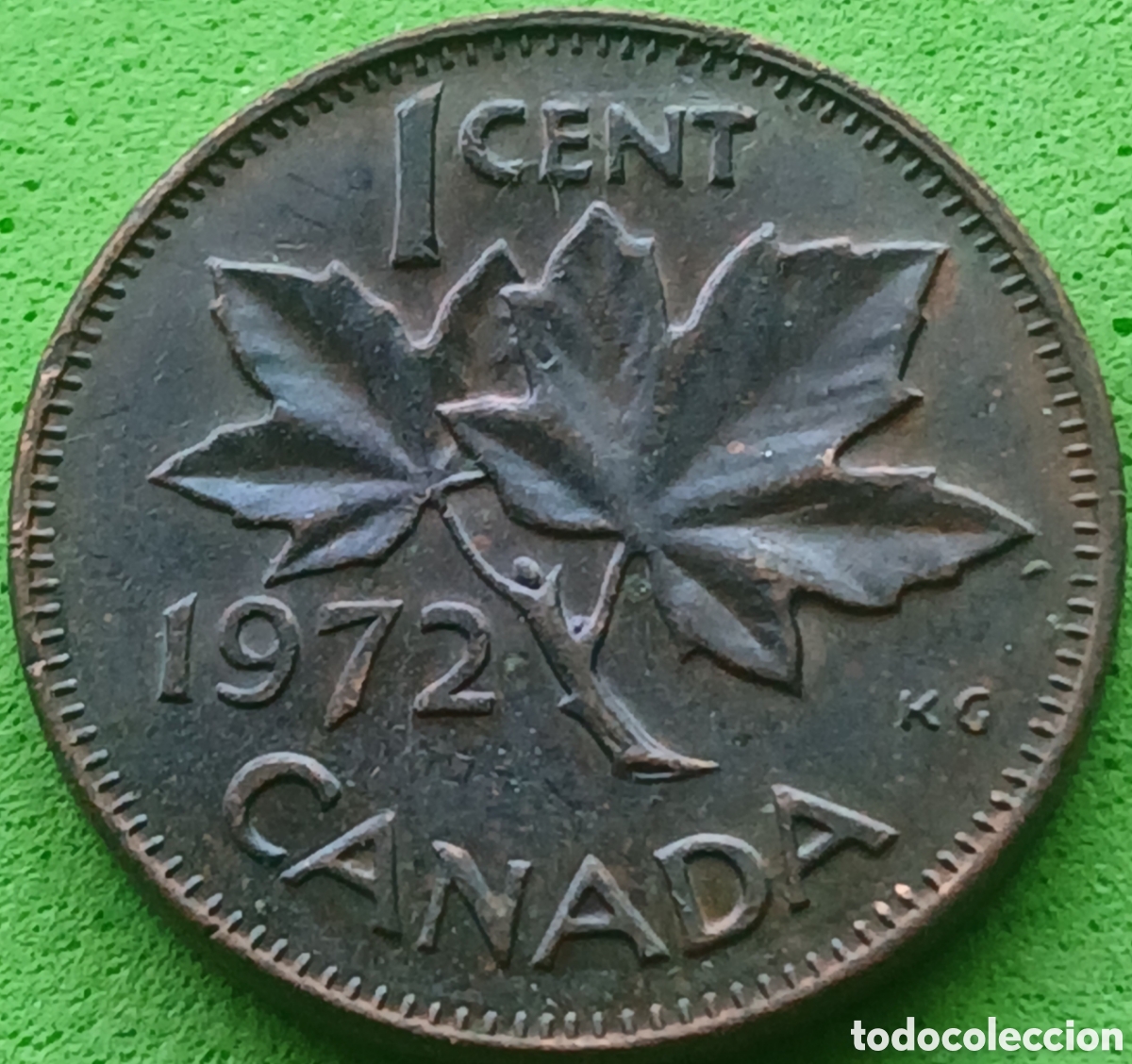 Monedas antiguas de Am&eacute;rica: Canad&aacute; 1 cent 1972 km#59