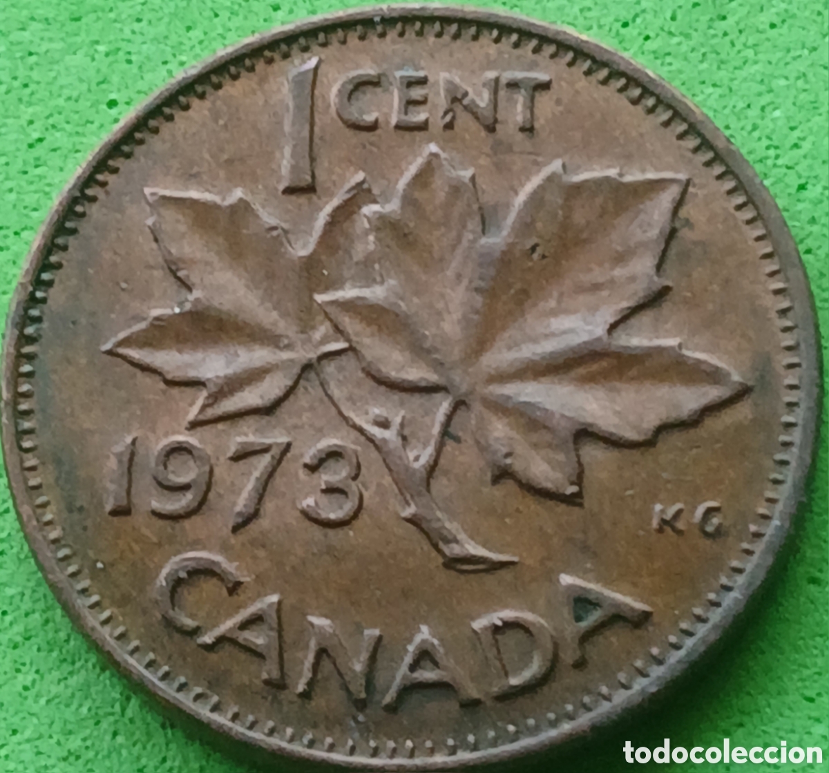 Monedas antiguas de Am&eacute;rica: Canad&aacute; 1 cent 1973 km#59