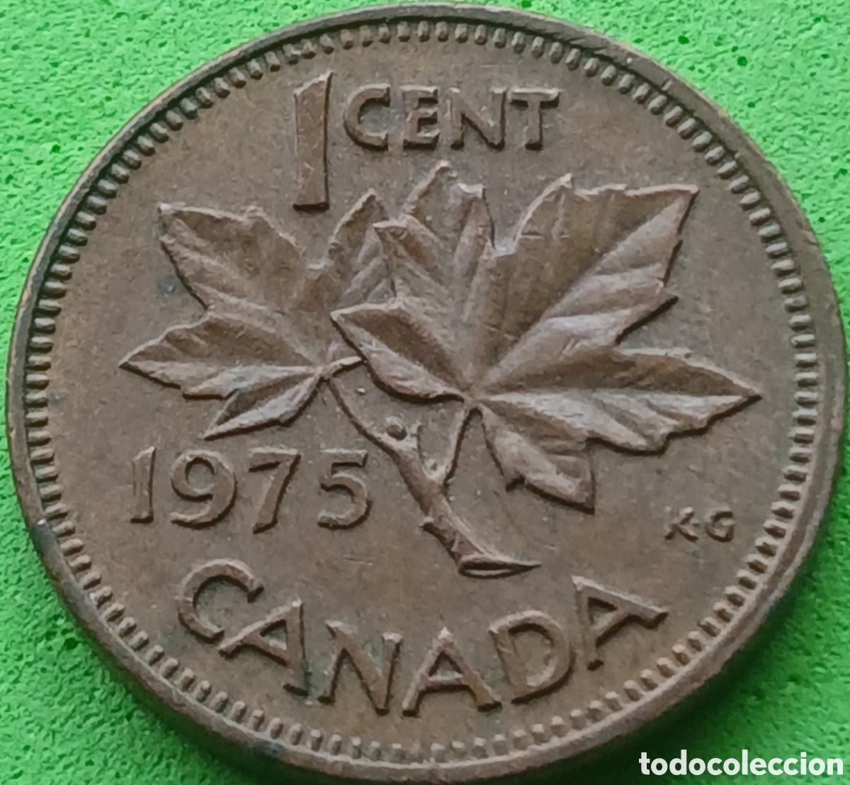 Monedas antiguas de Am&eacute;rica: Canad&aacute; 1 cent 1975 km#59