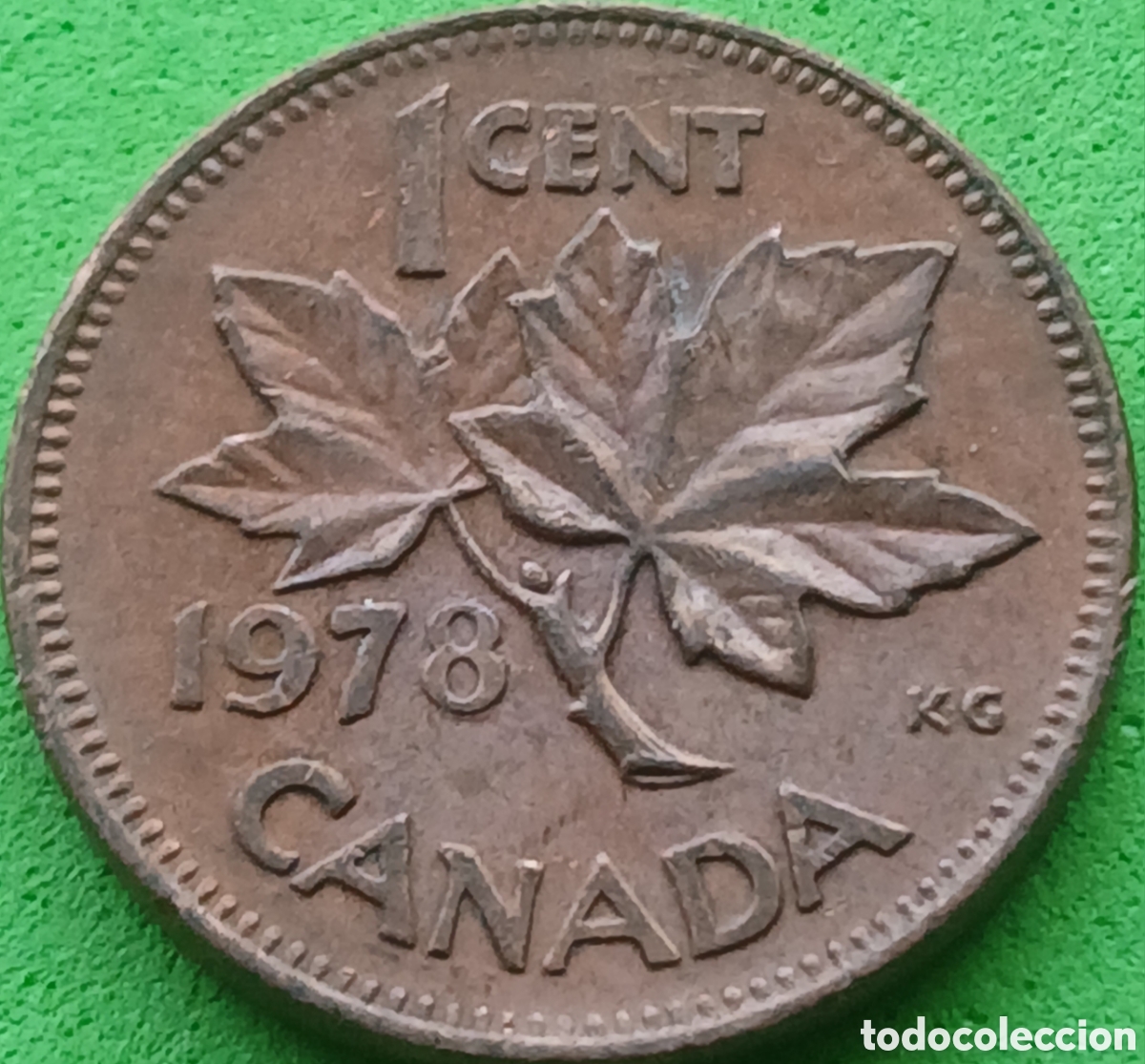 Monedas antiguas de Am&eacute;rica: Canad&aacute; 1 cent 1978 km#59