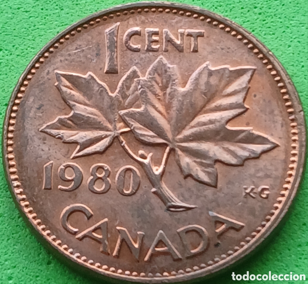Monedas antiguas de Am&eacute;rica: Canad&aacute; 1 cent 1980 km#127