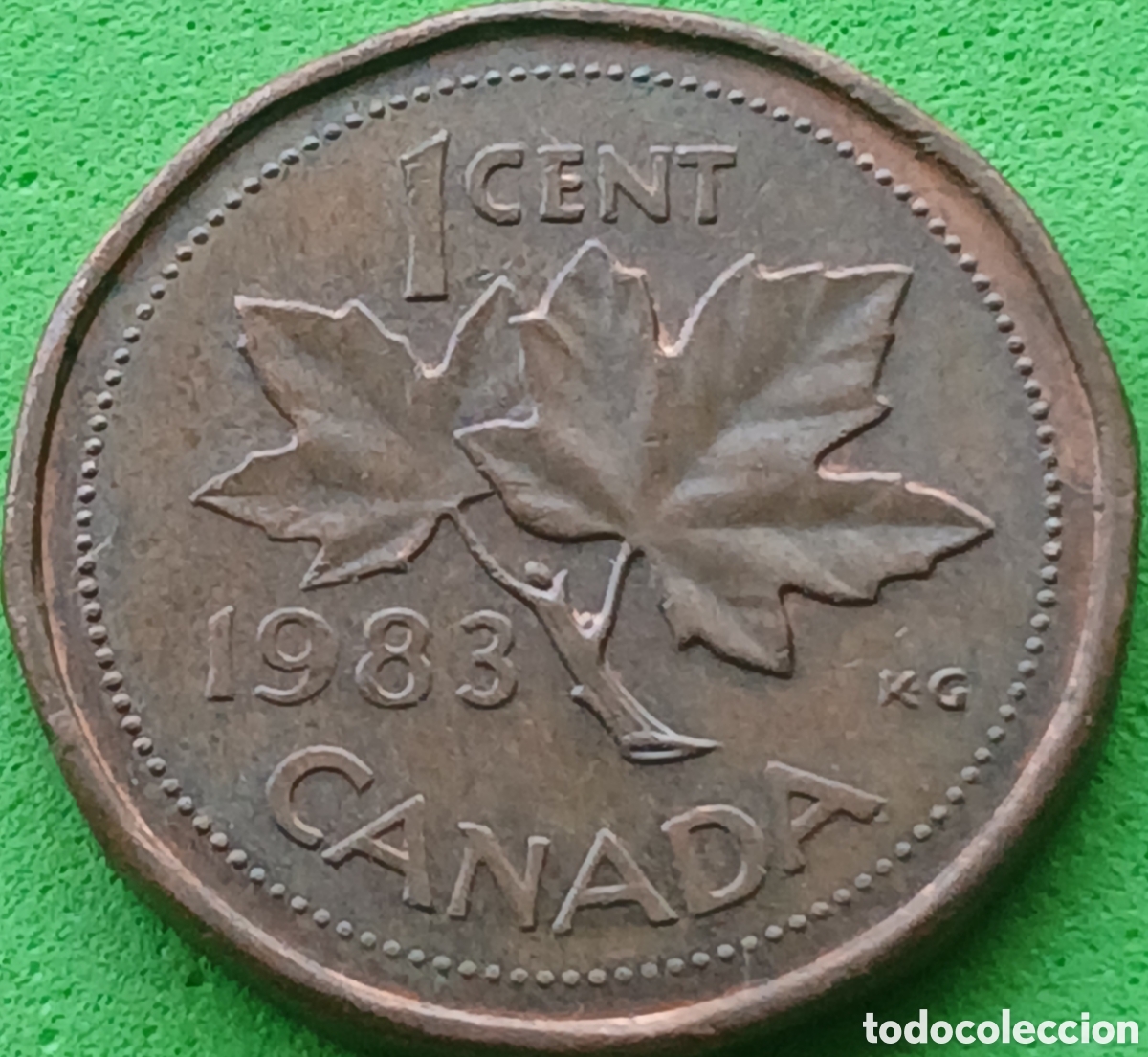 Monedas antiguas de Am&eacute;rica: Canad&aacute; 1 cent 1983 km#132