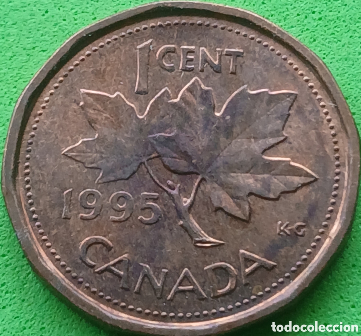 Monedas antiguas de Am&eacute;rica: Canad&aacute; 1 cent 1995 km#181