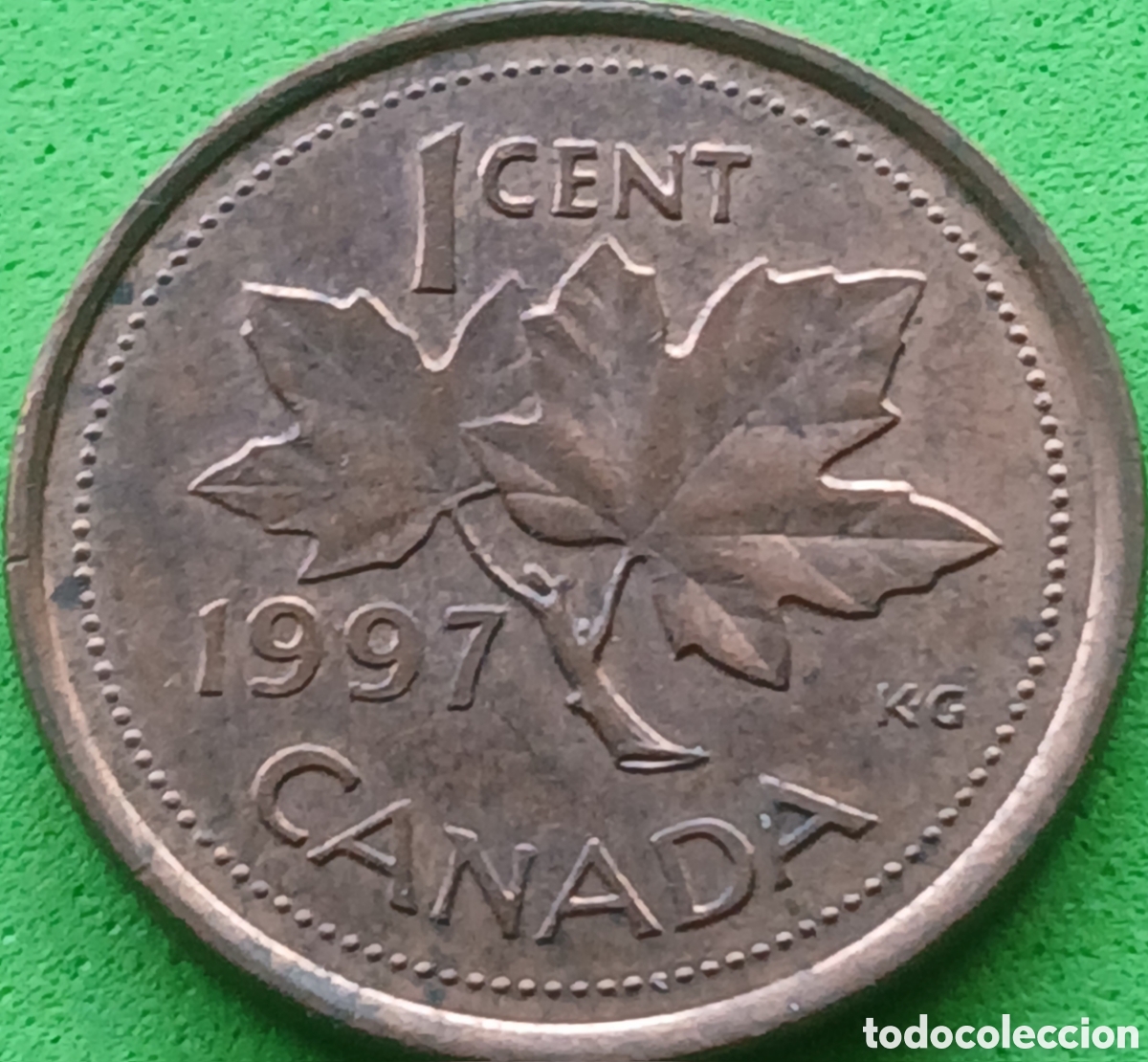 Monedas antiguas de Am&eacute;rica: Canad&aacute; 1 cent 1997 km#289