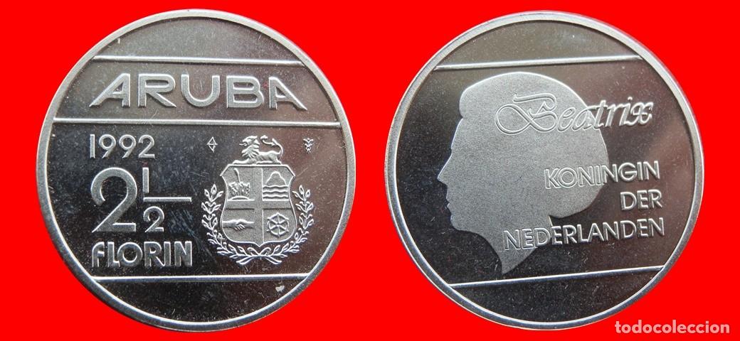 Monedas antiguas de Am&eacute;rica: 2 1/2 FLORINES 1992 SIN CIRCULAR ARUBA-9588SC