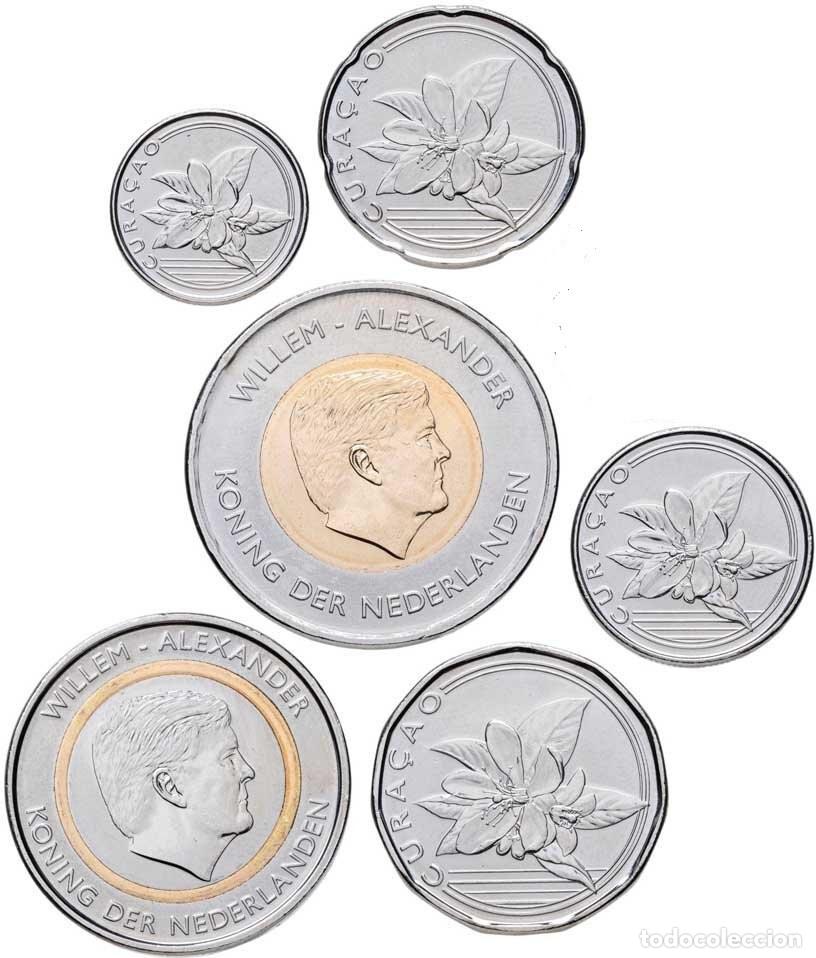 Monedas antiguas de Am&eacute;rica: CURAZAO serie 6 monedas 2025 Cura&ccedil;ao Rey Willen Paises Bajos CURACAO