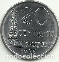 Monedas antiguas de Am&eacute;rica: BRASIL - 20 CENTAVOS - 1975 - FOTOS