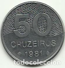 Monedas antiguas de Am&eacute;rica: BRASIL - 50 CRUZEIROS - 1981 - FOTOS