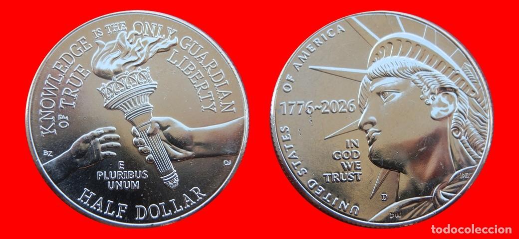 Monedas antiguas de Am&eacute;rica: 1/2 DOLAR 2026-D SIN CIRCULAR USA-9104SC