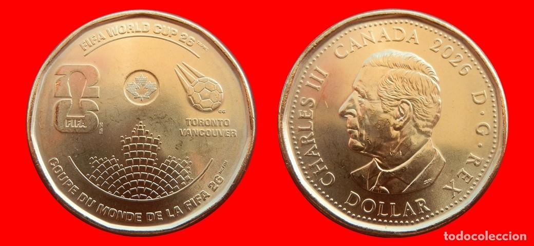 Monedas antiguas de Am&eacute;rica: 1 DOLAR 2026 FIFA SIN CIRCULAR CANADA-9200SC