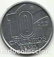 Monedas antiguas de Am&eacute;rica: BRASIL - 10 CRUZEIROS - 1990 - FOTOS