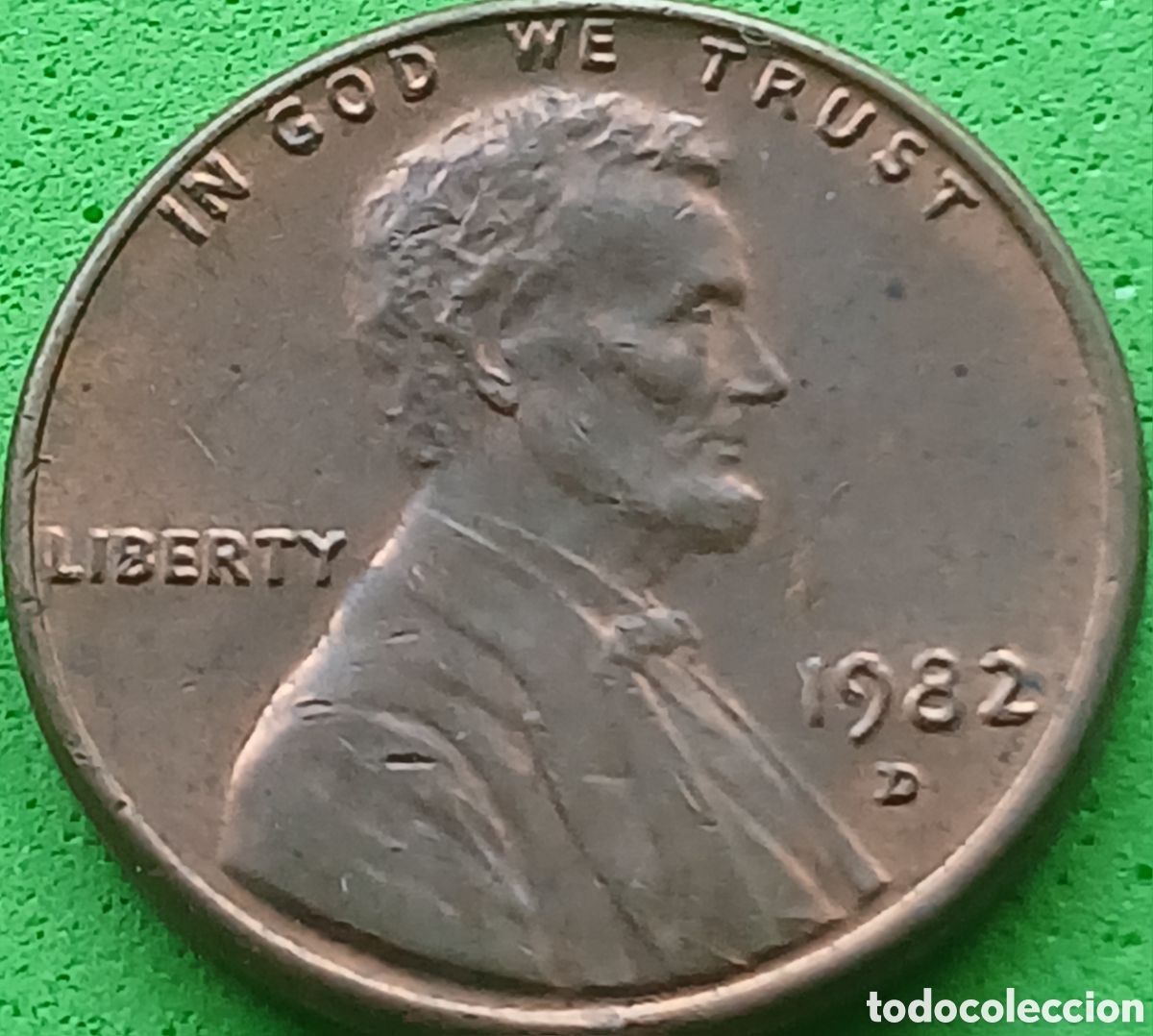Monedas antiguas de Am&eacute;rica: USA one cent 1982 D km#201