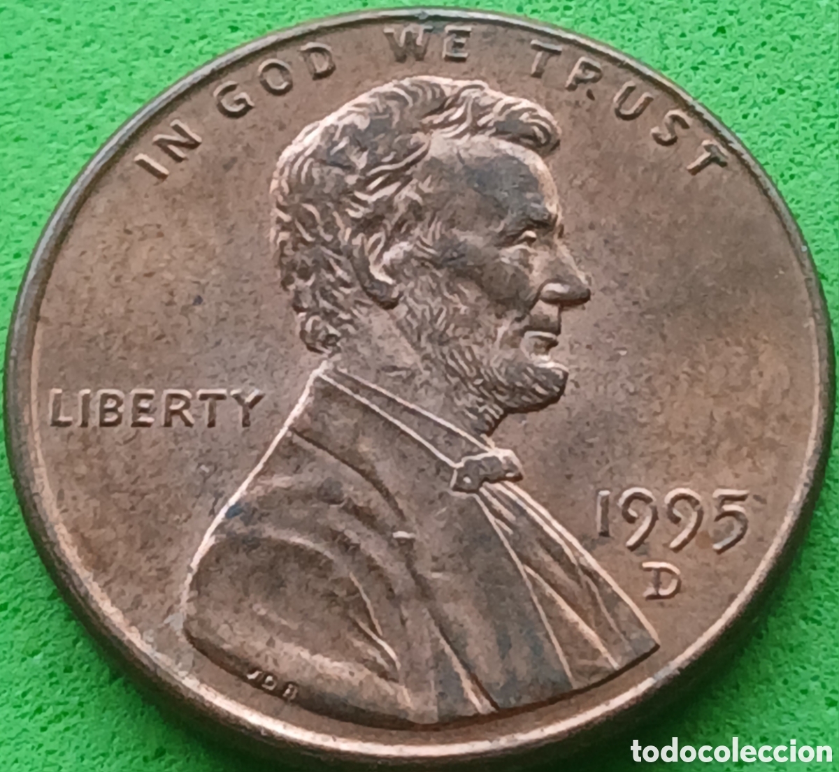Monedas antiguas de Am&eacute;rica: USA one cent 1995 D km#201b