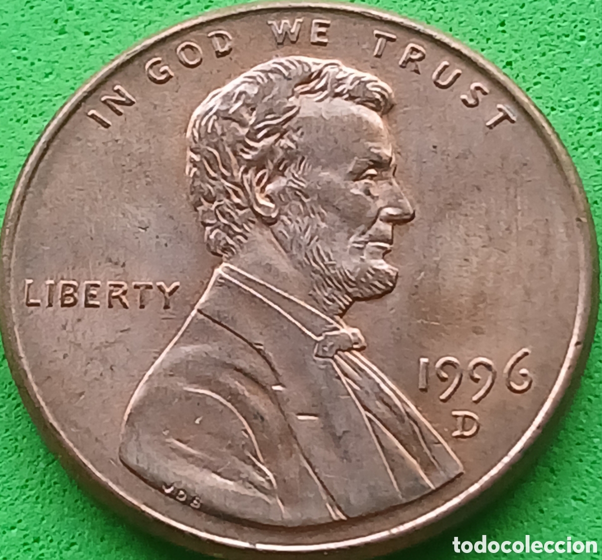Monedas antiguas de Am&eacute;rica: USA one cent 1996 D km#201b