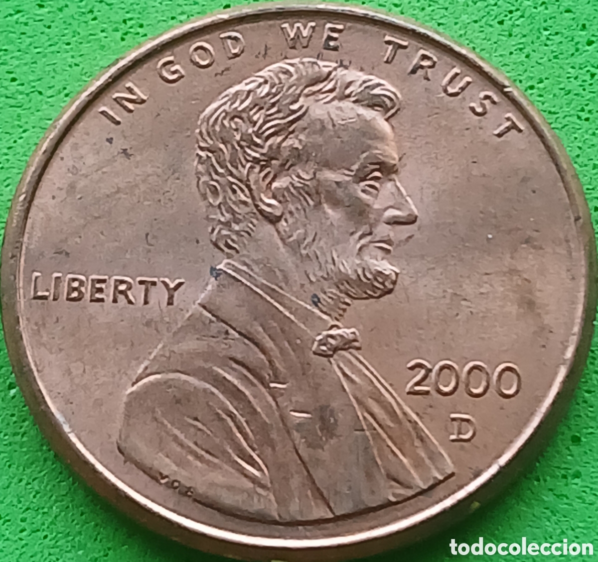 Monedas antiguas de Am&eacute;rica: USA one cent 2000 D km#201b