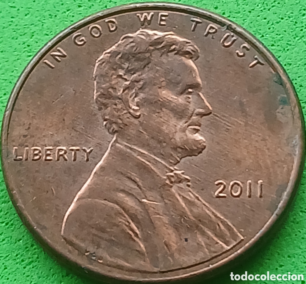 Monedas antiguas de Am&eacute;rica: USA one cent 2011 km#468 sin marca de ceca