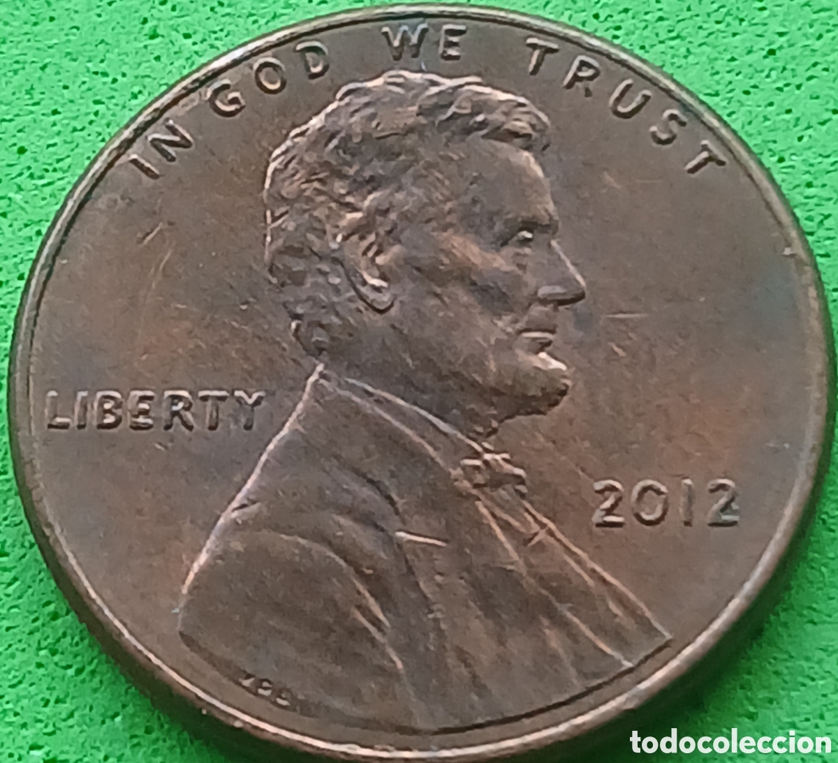 Monedas antiguas de Am&eacute;rica: USA one cent 2012 km#468 sin marca de ceca