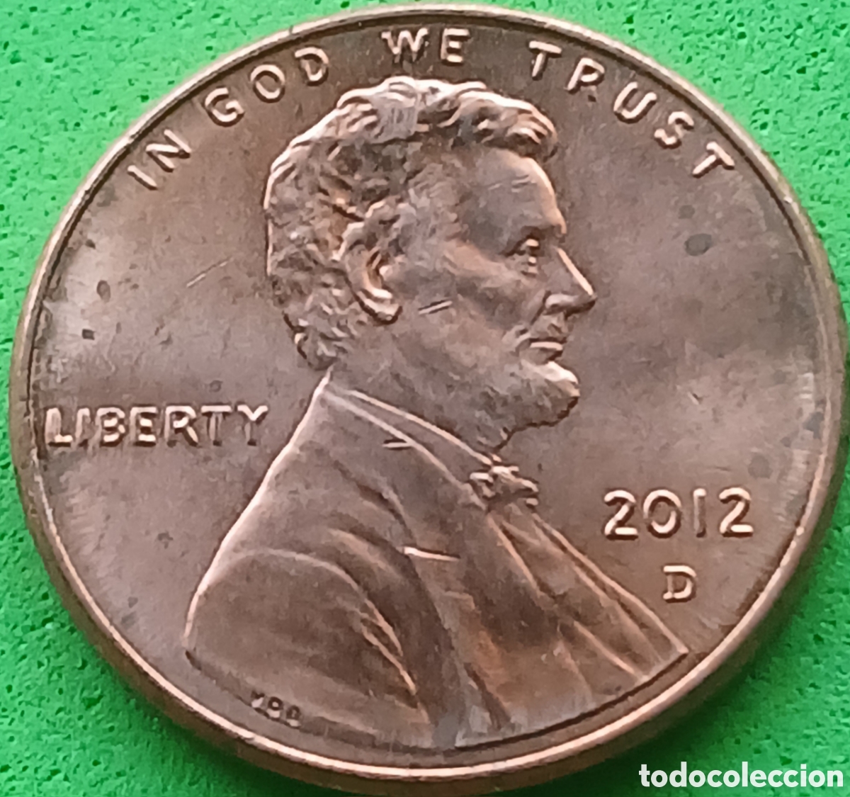 Monedas antiguas de Am&eacute;rica: USA one cent 2012 D km#468