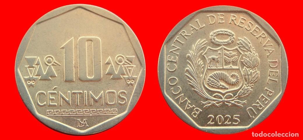 Monedas antiguas de Am&eacute;rica: 10 CENTIMOS 2025 PERU-154256