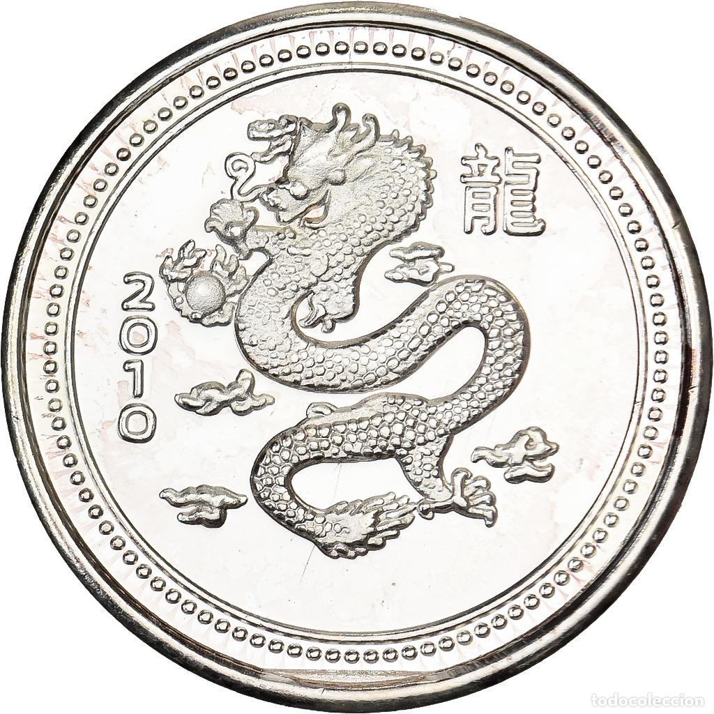 Monedas antiguas de Am&eacute;rica: [#1525940] Estados Unidos, 1 Gramme, 2010, Rising Star Mint, Dragon, Plata, SC