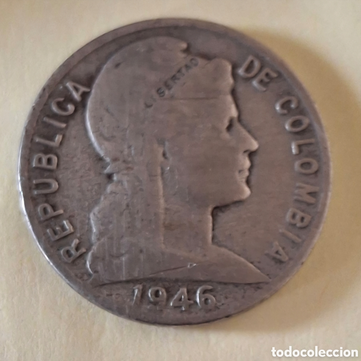 Monedas antiguas de Am&eacute;rica: 5 Centavos Colombia - A&ntilde;o 1946