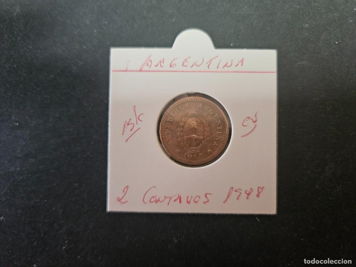 Monedas antiguas de Am&eacute;rica: ARGENTINA 2 CENTAVOS 1947 BC KM=8a (COBRE)