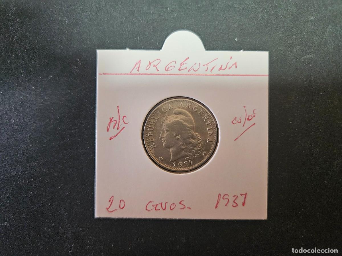 Monedas antiguas de Am&eacute;rica: ARGENTINA 20 CENTAVOS 1937 BC KM=36 (COBRE-NIQUEL)