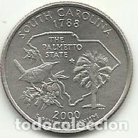 Monedas antiguas de Am&eacute;rica: USA - QUARTER CUARTO DOLLAR - 2000 P - SOUTH CAROLINA - FOTOS